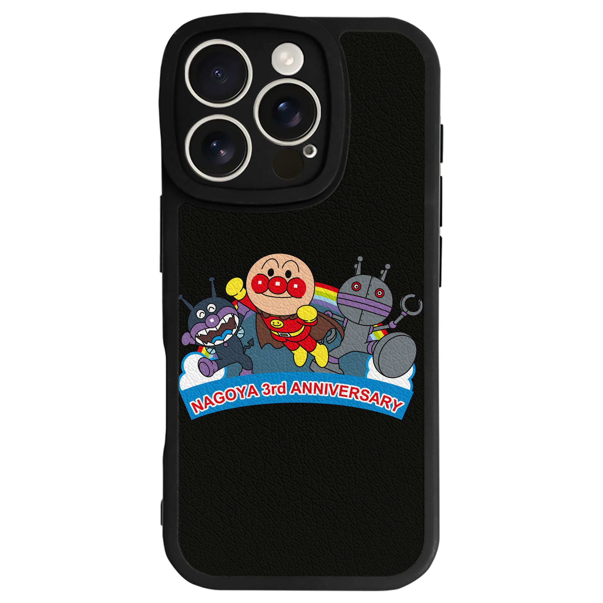 （画像用） アンパンマン Anpanman 【iPhone 16シリーズ対応】シリコンスマホケース（レザー調） 材質：シリコン